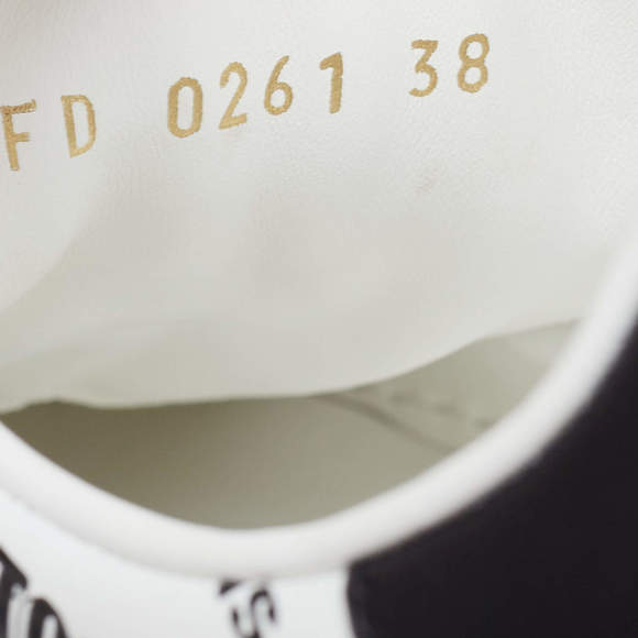 Louis Vuitton White/Black Leather Time Out Trainers Sneakers - Picture 8 of 9